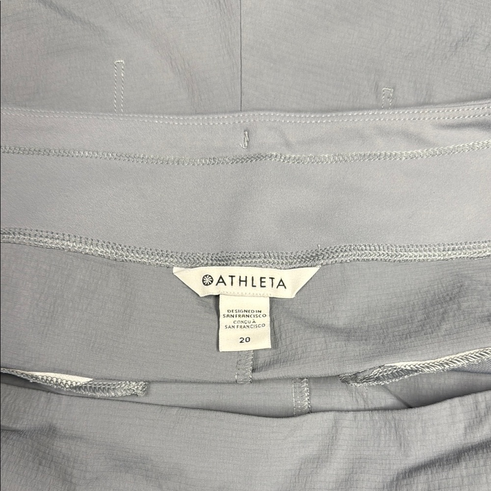 Athleta Soft Gray Active Shorts - Picture 2 of 4